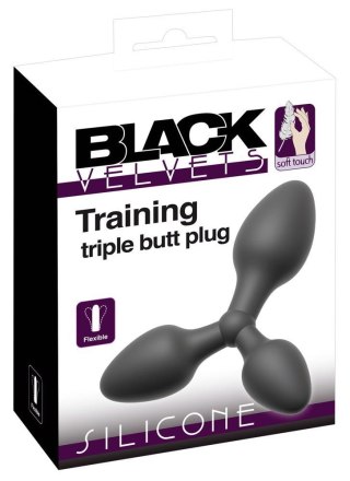 Black Velvets Triple Butt Plug Black Velvets