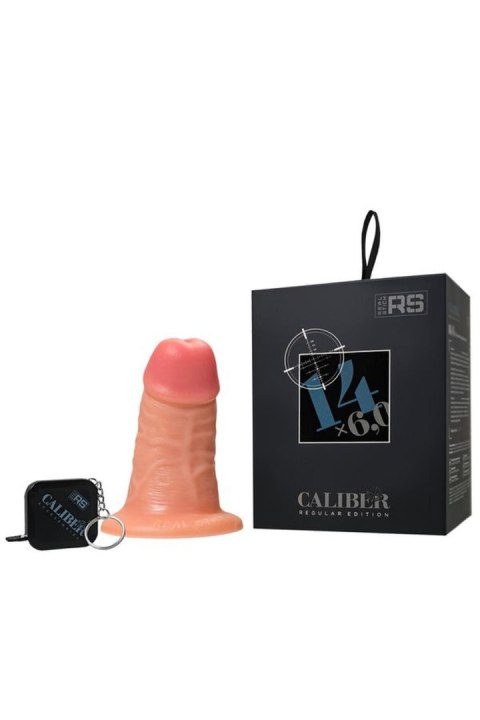 Realistic dildo Caliber 14/6 , PVC, flesh, length 14cm, diameter 6cm Caliber by RealStick