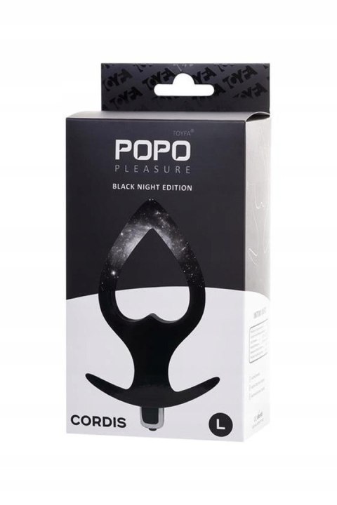 TOYFA POPO Pleasure Anal Plug Cordis L Vibro Black POPO Pleasure by TOYFA