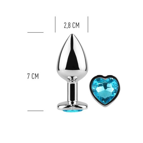 BLUE HEART METAL BUTT PLUG Secret Play