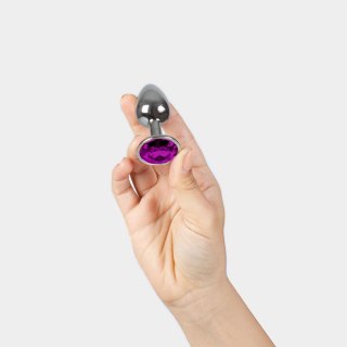 PURPLE JEWELLED METAL BUTT PLUG Secret Play