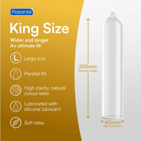 Pasante King Size Condoms 3 pcs Pasante