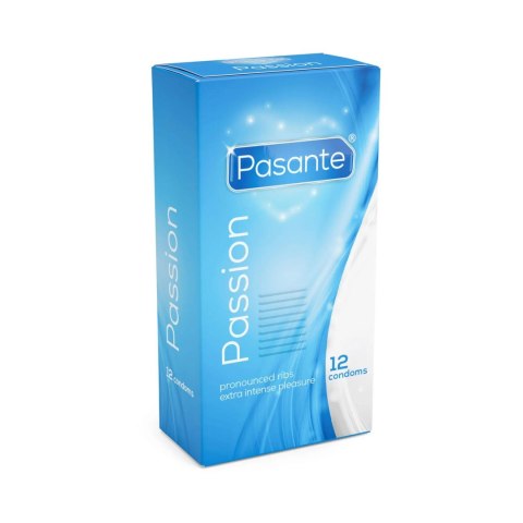 Pasante Ribbed/Passion Condoms 12 pcs Pasante