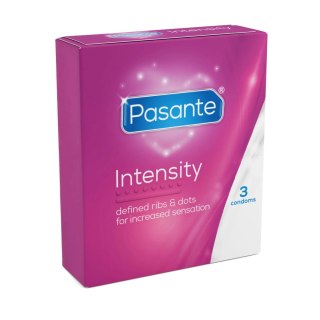 Pasante Ribs & Dots/Intensity Condoms 3 pcs Pasante