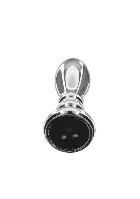 Buttplug Vibr. Ribbed Medium Silver TOYJOY