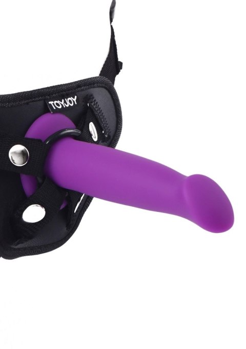 Wąskie dildo z przyssawką do uprzęży strap-on 15cm TOYJOY