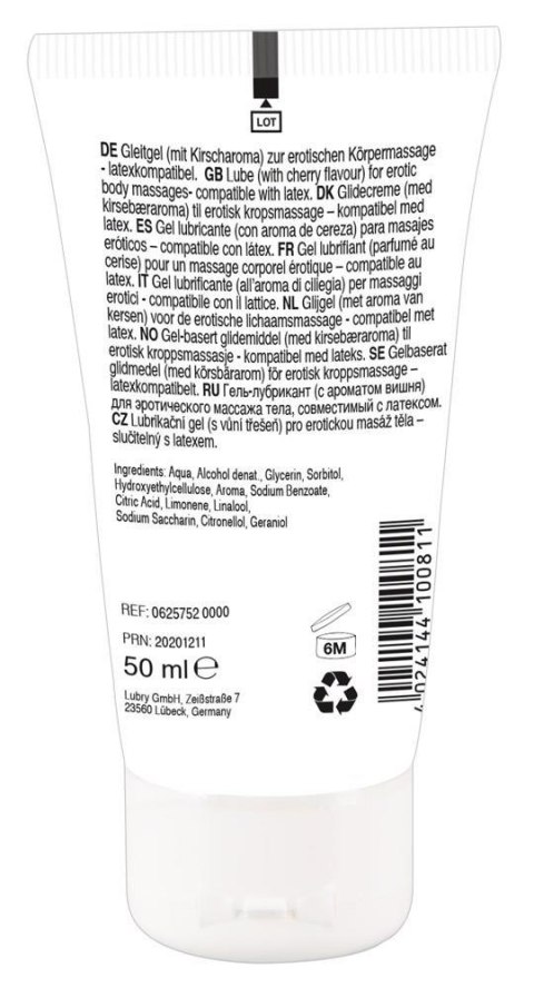 JADALNY ŻEL O SMAKU WIŚNIOWYM SEX ORAL LICK IT 50 ml Lick it!