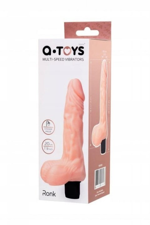 A-TOYS, Realistic Multi-Speed vibrator,, TPE, vibration modes, 14cm Boss of toys