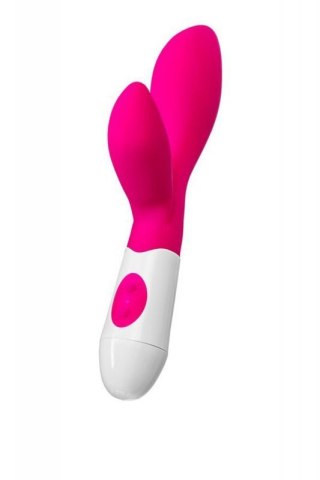 A-TOYS, Vibrator Lilu with Clitoral Stimulator, Silicone, Pink, 20 cm, 10 speeds, 2xAAA Boss of toys