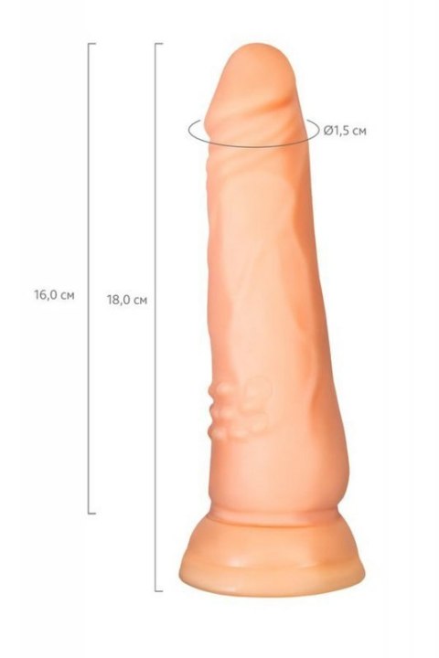 A-TOYS, Realistic Dildo, TPE, Flesh, 16.8 cm Boss of toys
