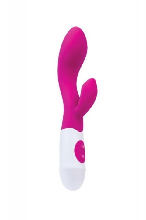 A-TOYS, Vibrator Fela with Clitoral Stimulator, Silicone, Pink, 20.5 cm, 10 speeds, 2xAAA Boss of toys