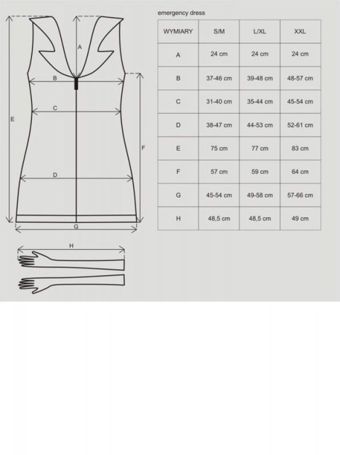 Bielizna-Emergency dress kostium S/M + stetoskop Boss of toys