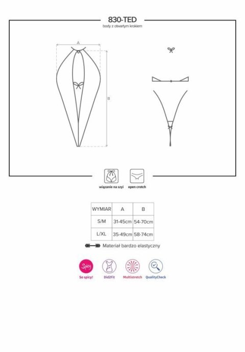 Bielizna-830-TED-1 body S/M Boss of toys