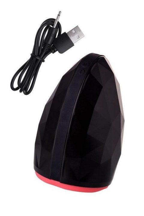 EROTIST Magma; Rechargeable masturbator with heating, Silicone, Black, 12 cm Boss of toys