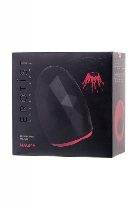 EROTIST Magma; Rechargeable masturbator with heating, Silicone, Black, 12 cm Boss of toys