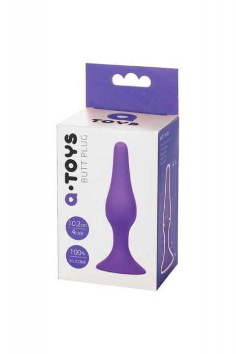 A-TOYS, Anal Plug, Silicone, Purple, 10.2 cm Boss of toys