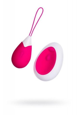 A-TOYS, Vibrating egg with remote control, silicone, pink and white, 12 cm Boss of toys