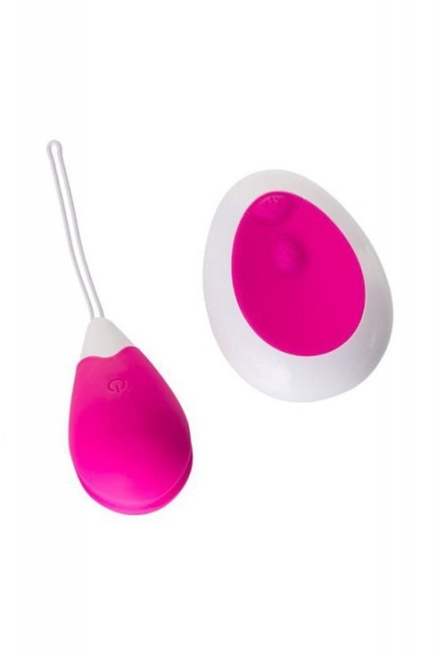 A-TOYS, Vibrating egg with remote control, silicone, pink and white, 12 cm Boss of toys
