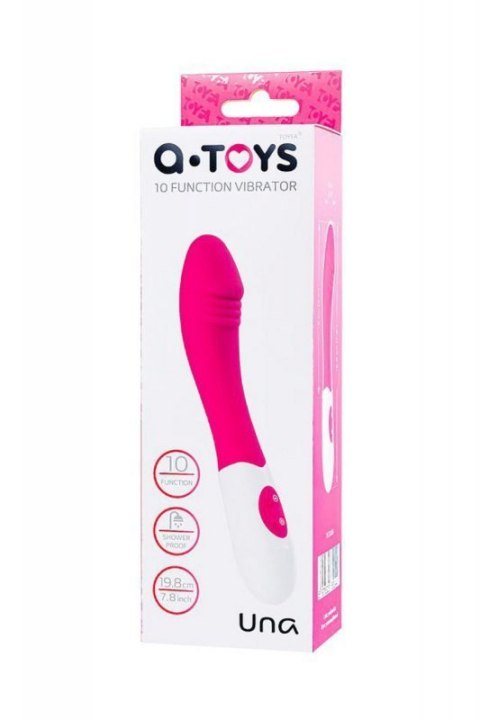 A-TOYS, Vibrator Una, Silicone, Pink, 19.8 cm Boss of toys