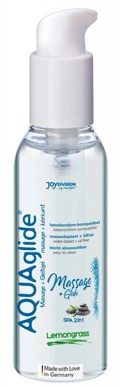 Żel/sprej-AQUAglide Massage+Glide Lemongrass, 200ml Boss of toys
