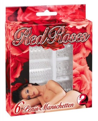 Red Roses Penis Ring Set 6 pcs Boss of toys