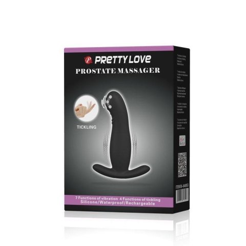 PRETTY LOVE - PROSTATE MASSAGER Tickling 4 & Vibrating 7 USB Boss of toys