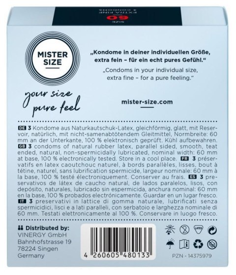 Mister Size 60mm pack of 3 Boss of toys