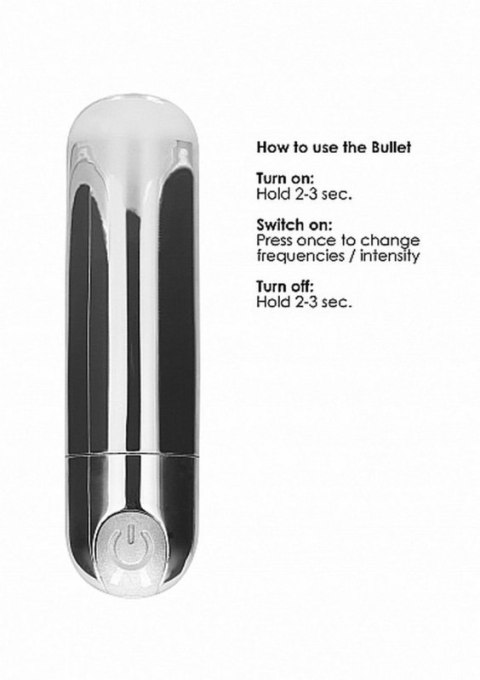 10 Speed Rechargeable Bullet - Silver Boss of toys