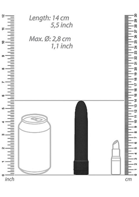 5,5"" Vibrator - Biodegradable - Black Boss of toys