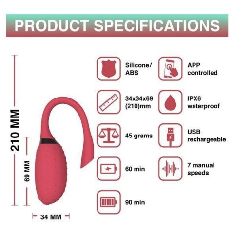 Magic Motion - Fugu Smart Wearable Vibrator Red Boss of toys