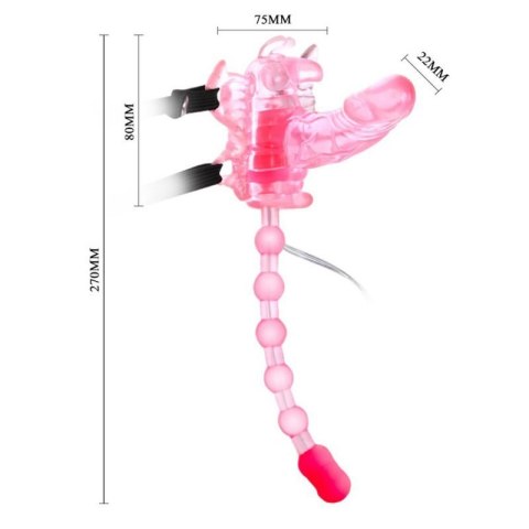 BAILE- BUTTERFLY, 7 vibration functions Boss of toys