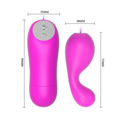 BAILE- Mini love eggs, 12 vibration functions Boss of toys