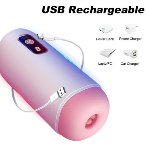 Masturbator- USB Rechargeable, 8 vibration functions Boss of toys