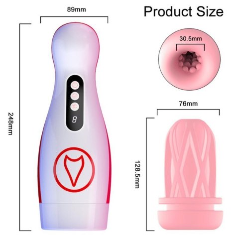 Masturbator - Vibrating Masturbation Cup , 7 Suction Power, 7 Vibration Setting Boss of toys