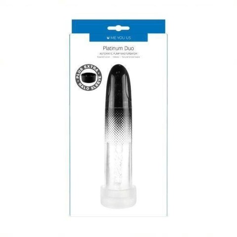Me You Us Platinum Duo Automatic Pump Masturbator Clear/Black Boss of toys