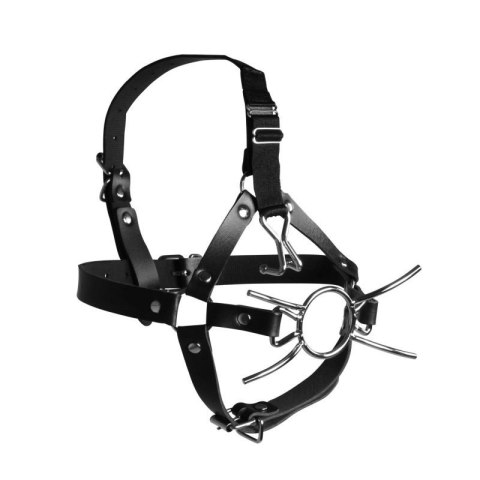 Head Harness with Spider Gag and Nose Hooks - Black Boss of toys