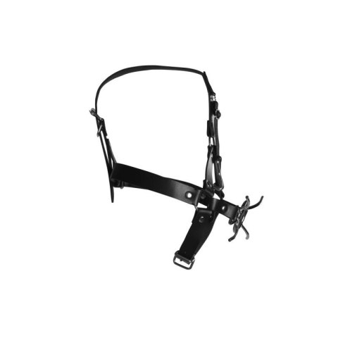 Head Harness with Spider Gag and Nose Hooks - Black Boss of toys