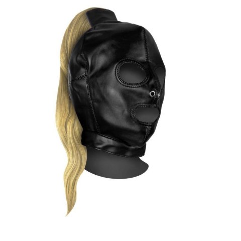 Mask with Blonde Ponytail - Black Boss of toys