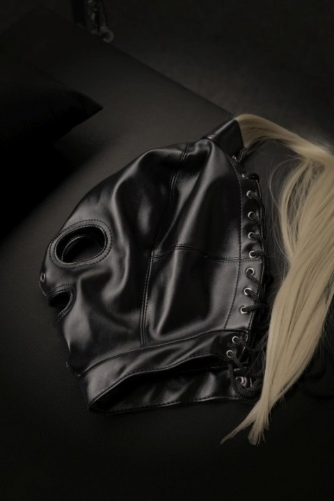Mask with Blonde Ponytail - Black Boss of toys
