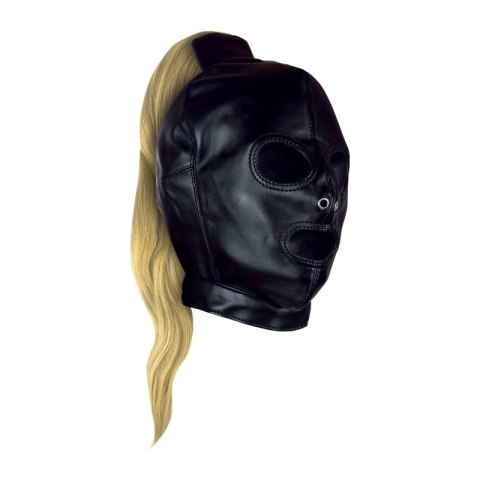 Mask with Blonde Ponytail - Black Boss of toys