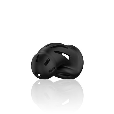 Model 27 - Ultra Soft Silicone Chastity Cage - Black Boss of toys