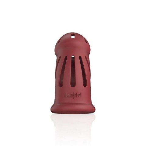 Model 28 - Ultra Soft Silicone Chastity Cage - Red Boss of toys