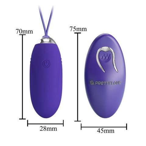 PRETTY LOVE - Jenny - Youth, Wireless remote control 12 vibration functions Boss of toys