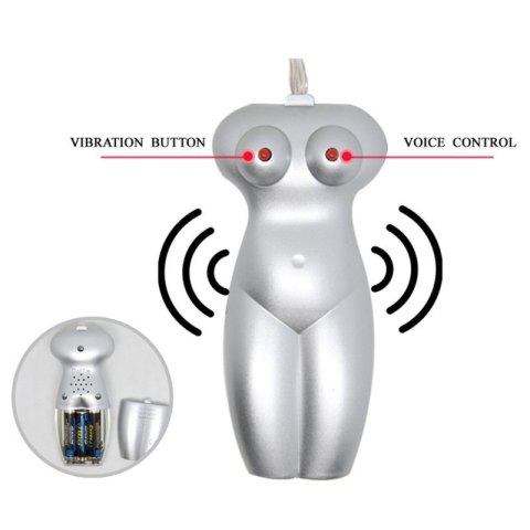 BAILE - Masturbator toy, TPR, double vibrating egg with voice, 3AAA batteries Boss of toys
