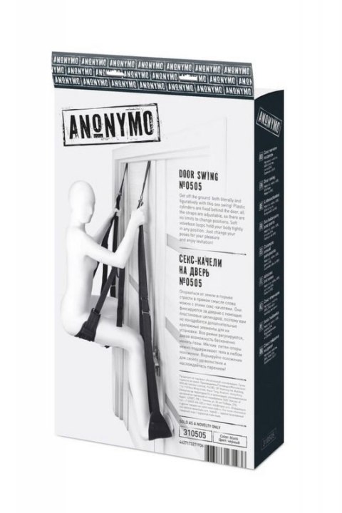 Anonymo Sex swing on the door , nylon, black Boss of toys