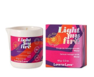 LIGHT MY FIRE - MASSAGE CANDLE - MONOI 65G / 2.2OZ. Boss of toys