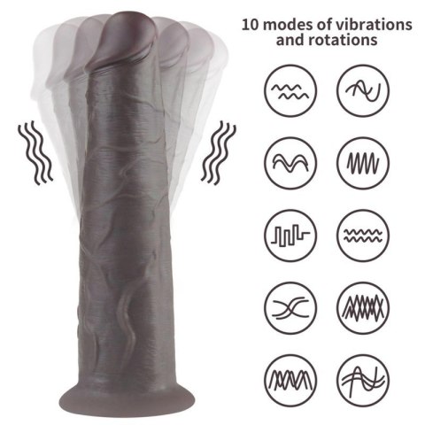 8.0'' Dual Layered Platinum Silicone Rotator Boss of toys