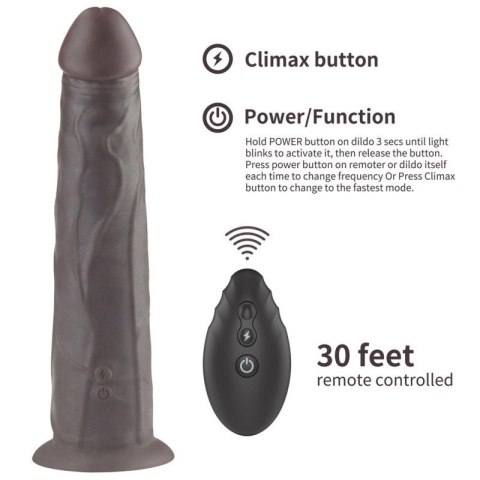 9.0'' Dual Layered Platinum Silicone Rotator Boss of toys