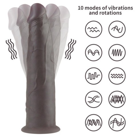 9.0'' Dual Layered Platinum Silicone Rotator Boss of toys