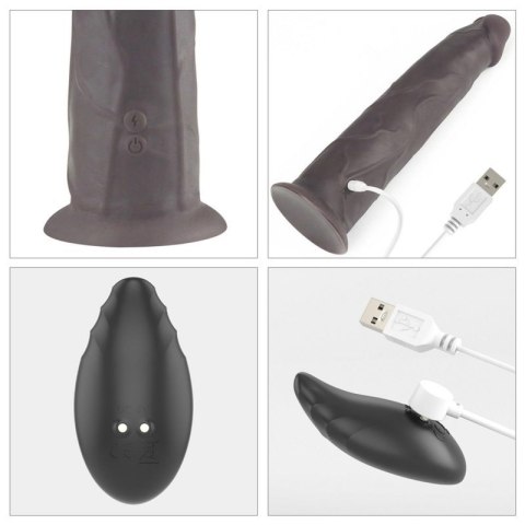 9.0'' Dual Layered Platinum Silicone Rotator Boss of toys